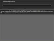 Tablet Screenshot of mobisupport.com